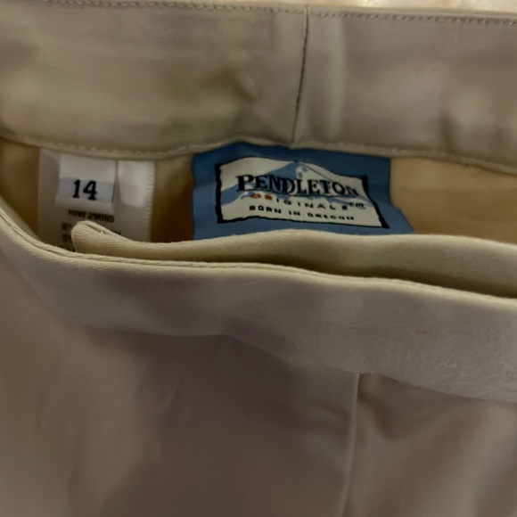Pendleton originals, born in Oregon size 14 cream colored dress pant stretch new - Picture 4 of 8